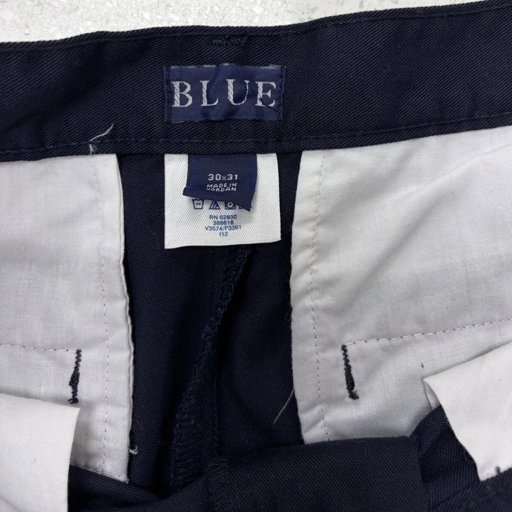 BLUE by J.Crew Mens Navy Double Knee Workwear Pants Trousers 30x31 V3574